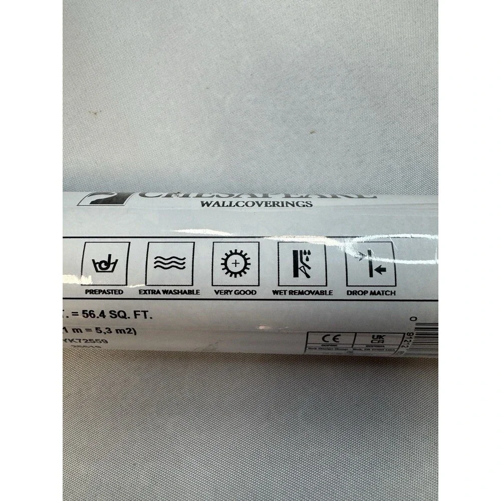 Chesapeake Wallpaper Blue White Spinney Toile Floral Roll YK72559 Prepasted 56